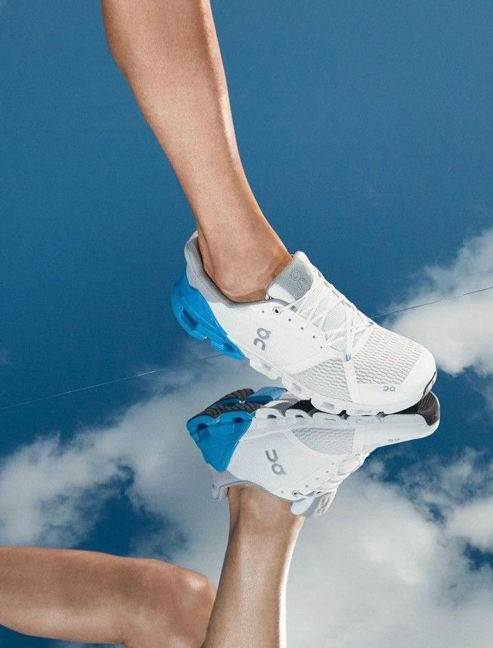 Trainer walking on clouds